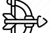 如何在电脑上显示弓箭图标符号？