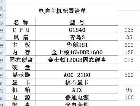 电脑配置参数详解（如何了解和优化电脑配置参数）  第1张