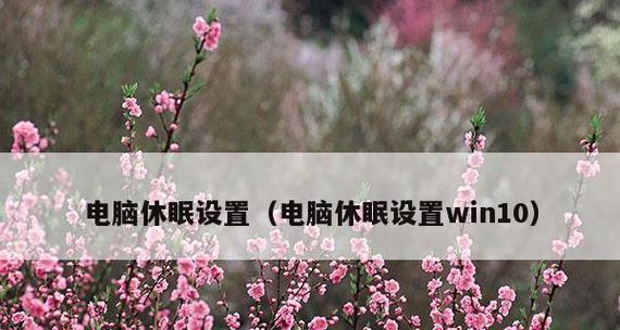 电脑休眠和睡眠设置是什么？如何正确配置？  第2张