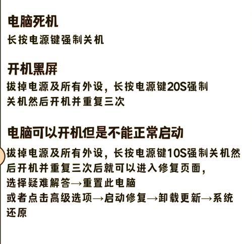 电脑按关机键死机可能是什么原因？如何安全强制关机？  第1张