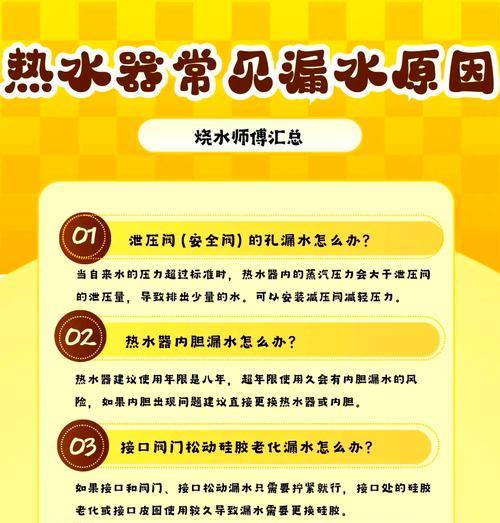 蓄水式热水器泄压阀排水的原因是什么？  第3张